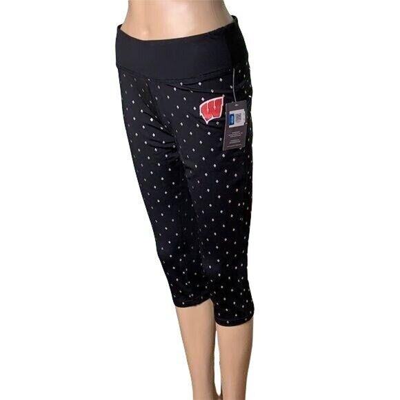 Champion Womens Leggings Pants University of Wisconsin Badgers Athletic Medium - Picture 1 of 7